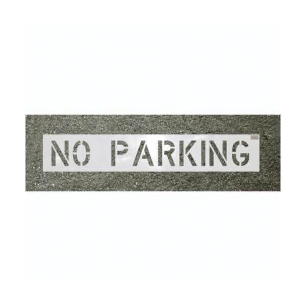 C.H. Hanson Commercial Stencil, Heavy Duty Reusable, No Parking CharacterLegend, 4 In Character Height, 3 In, 69999 69999